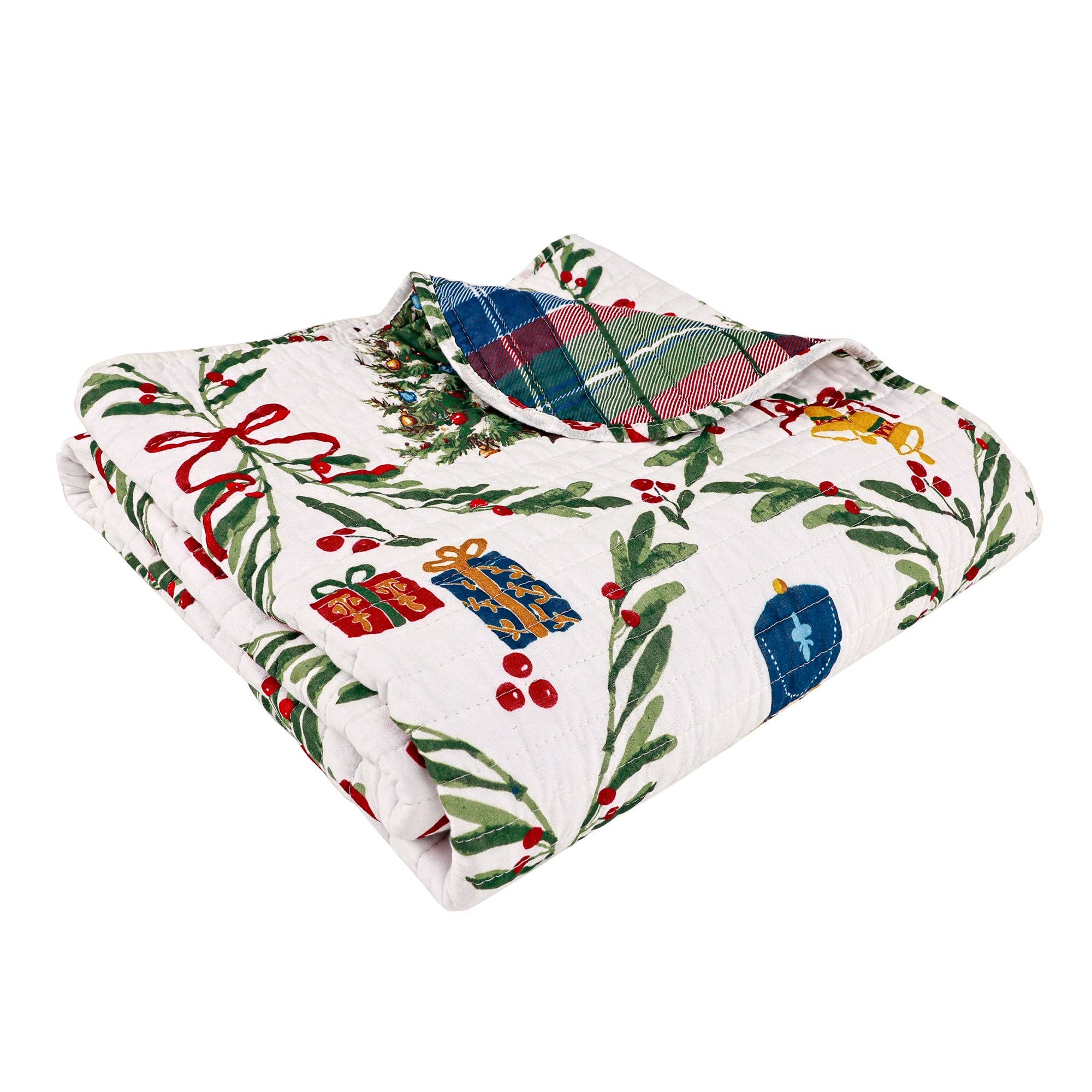 Quilted Throw - Festive Nutcrackers