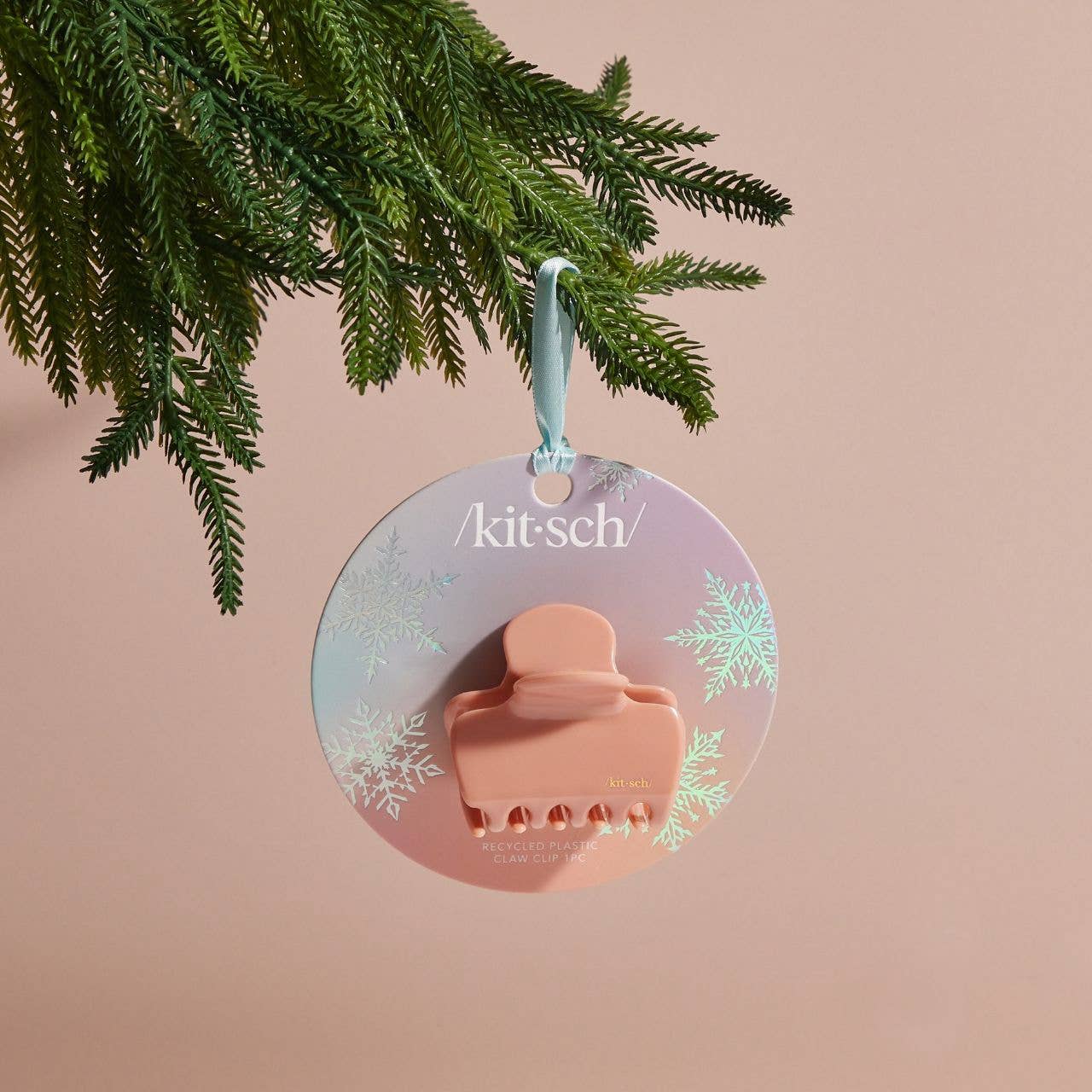 Kitsch - Holiday Recycled Plastic Claw Clip 1pc - Rosewood