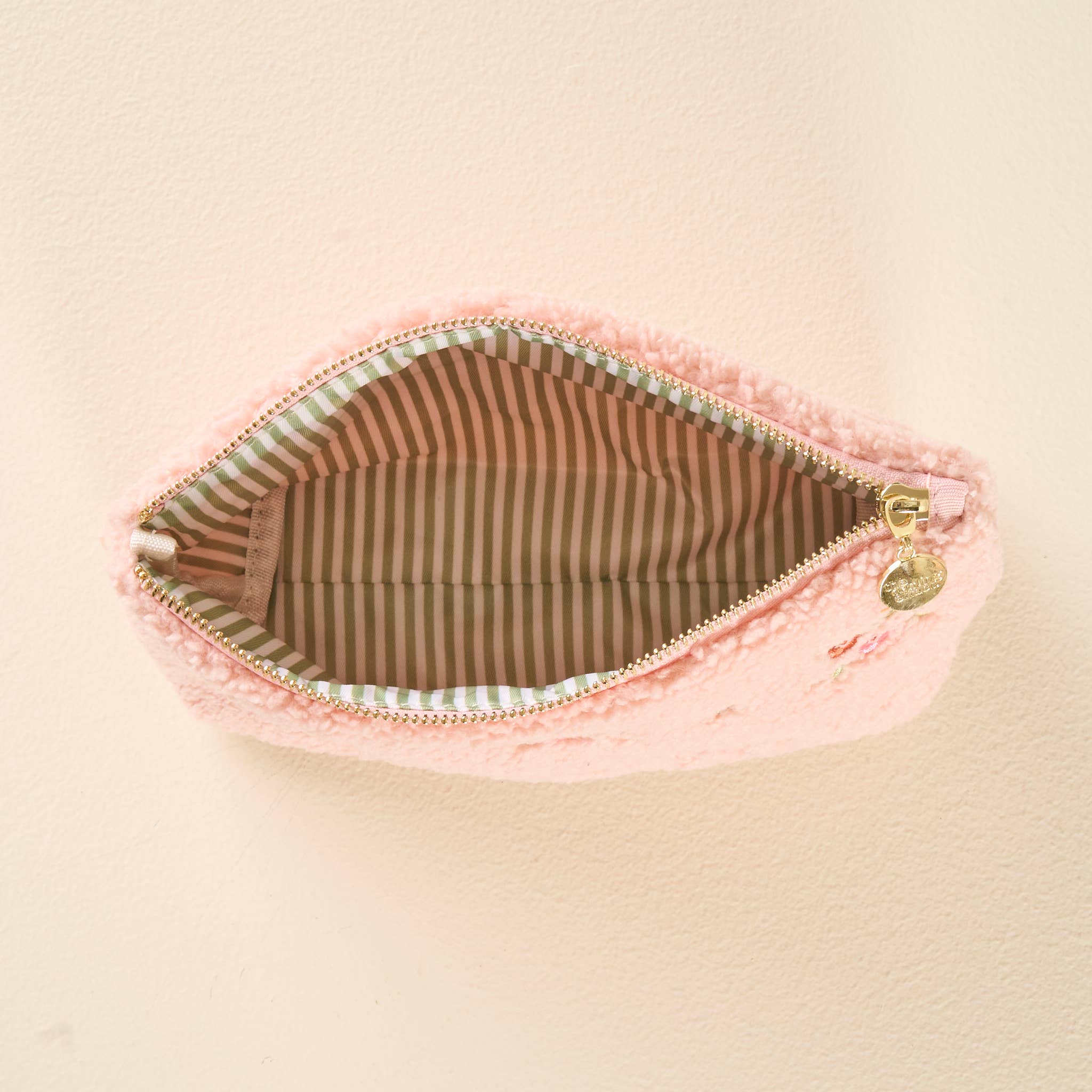 Teddy Cosmetic Pouch - (Pink Floral)