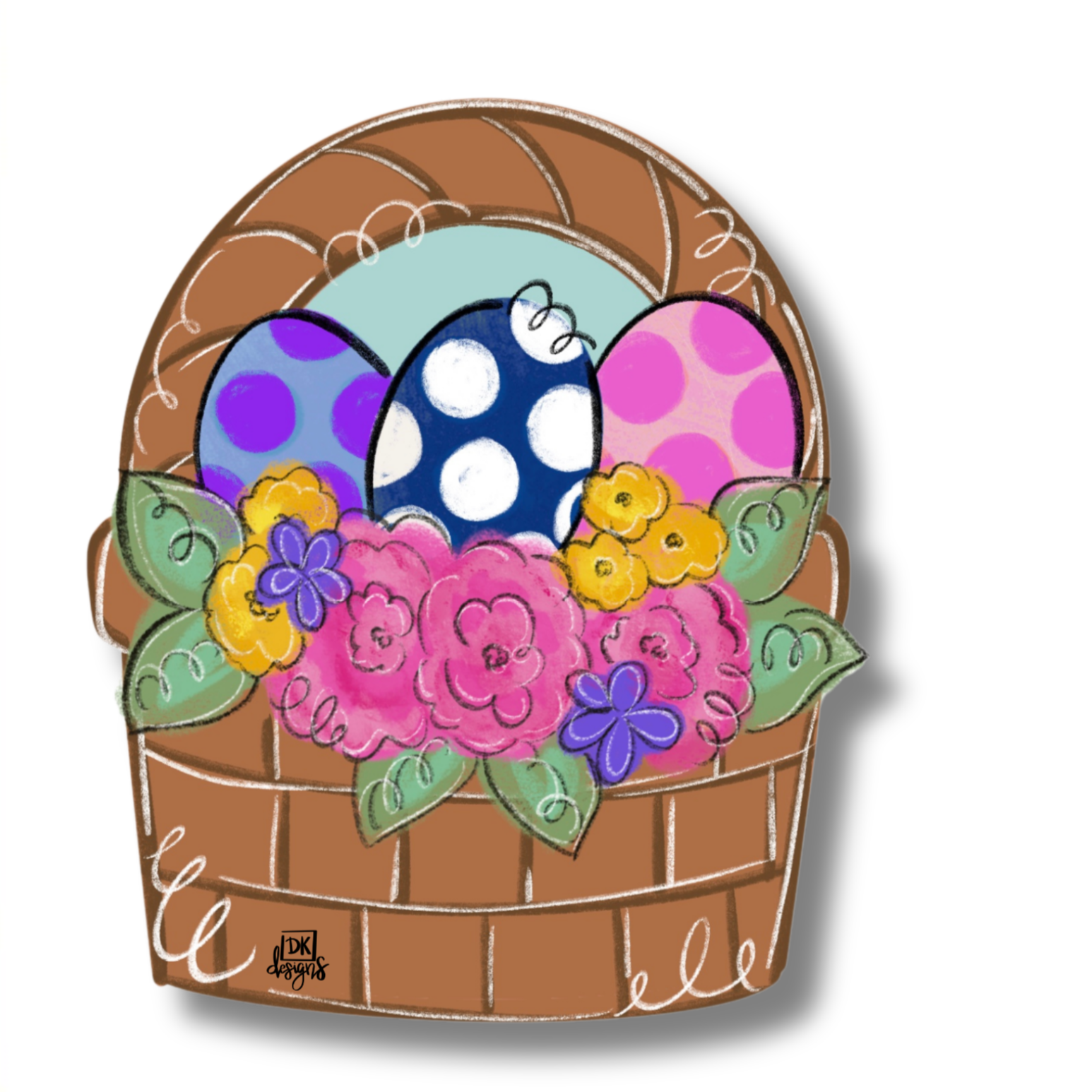 Door Hanger Attachment - Easter Basket Mini