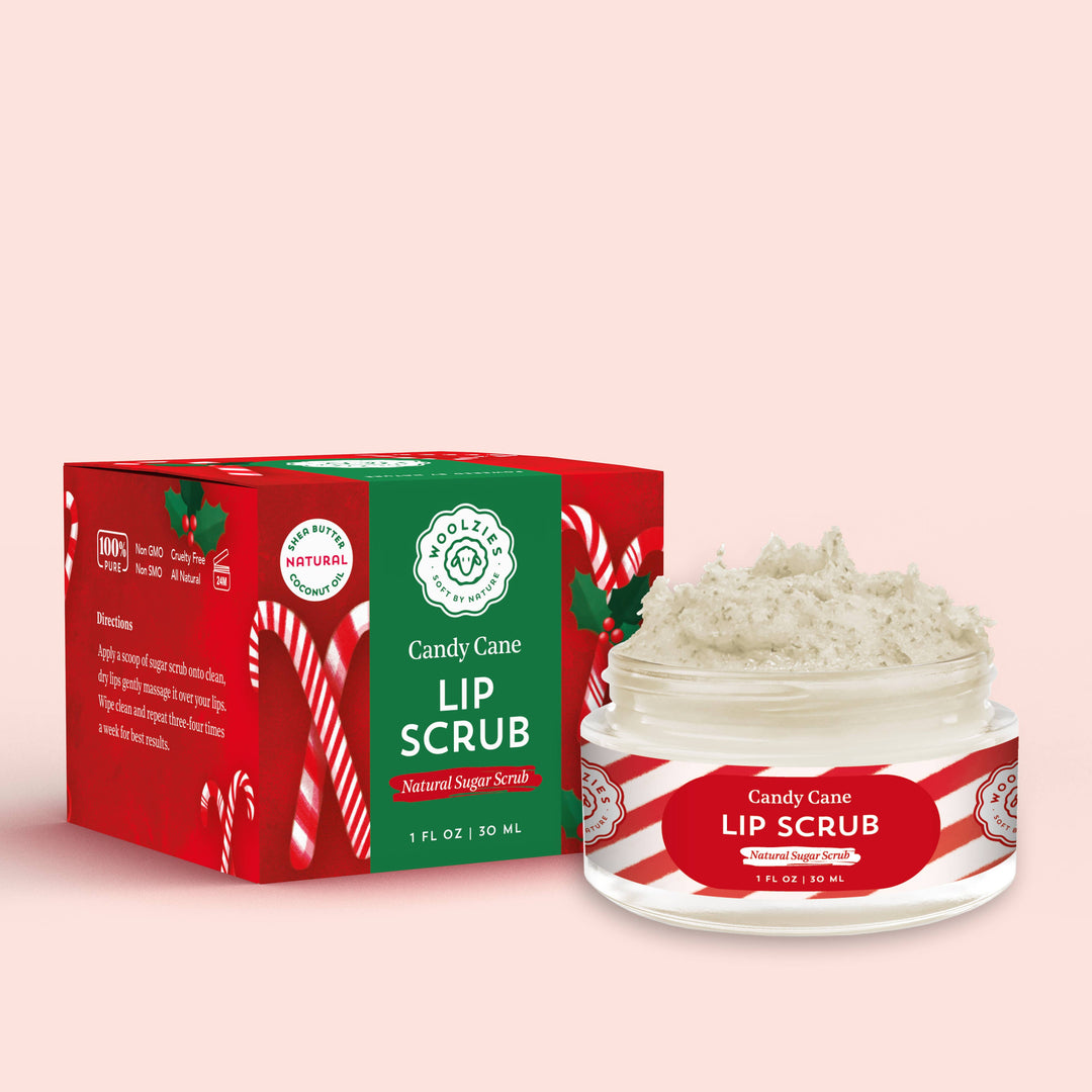 Candy Cane Sugar Lip Scrub | Shea & Cocoa Butter | 1 oz