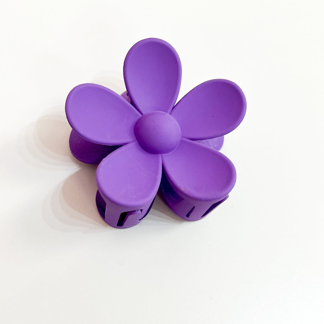Tia - 3" Flower Hair Claw Clip