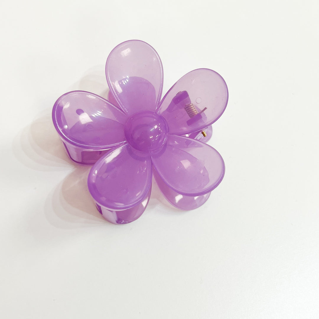 Tia - 3" Flower Hair Claw Clip