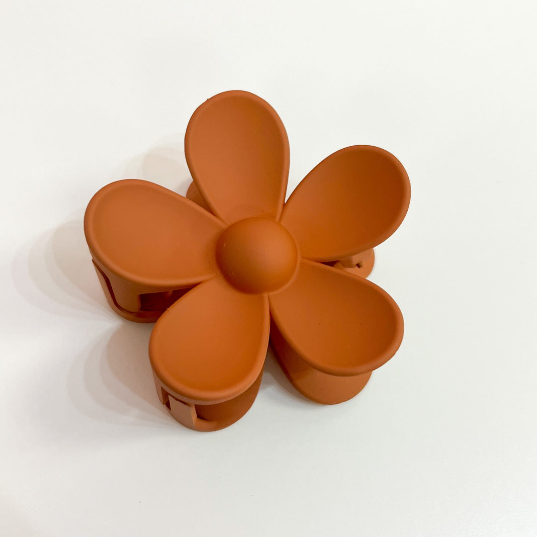 Tia - 3" Flower Hair Claw Clip