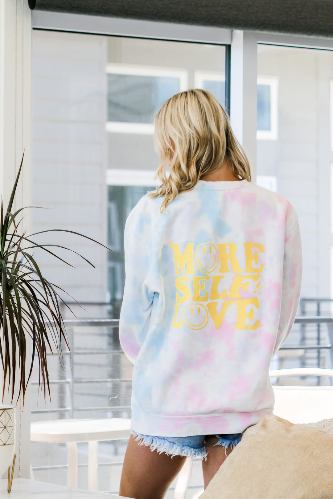 More Self Love Tie Dye Sweatshirt