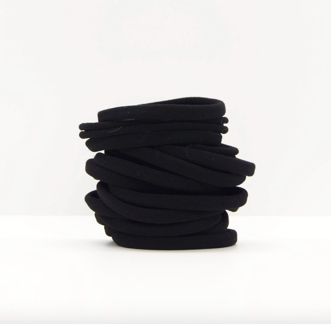 Kitsch - Eco-Friendly Nylon Hair Ties (Black)