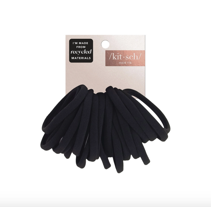 Kitsch - Eco-Friendly Nylon Hair Ties (Black)