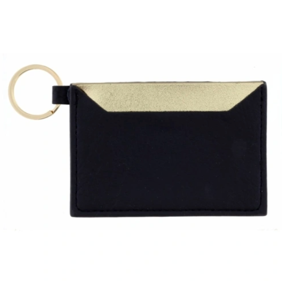 Gold / Black Keychain Wallet