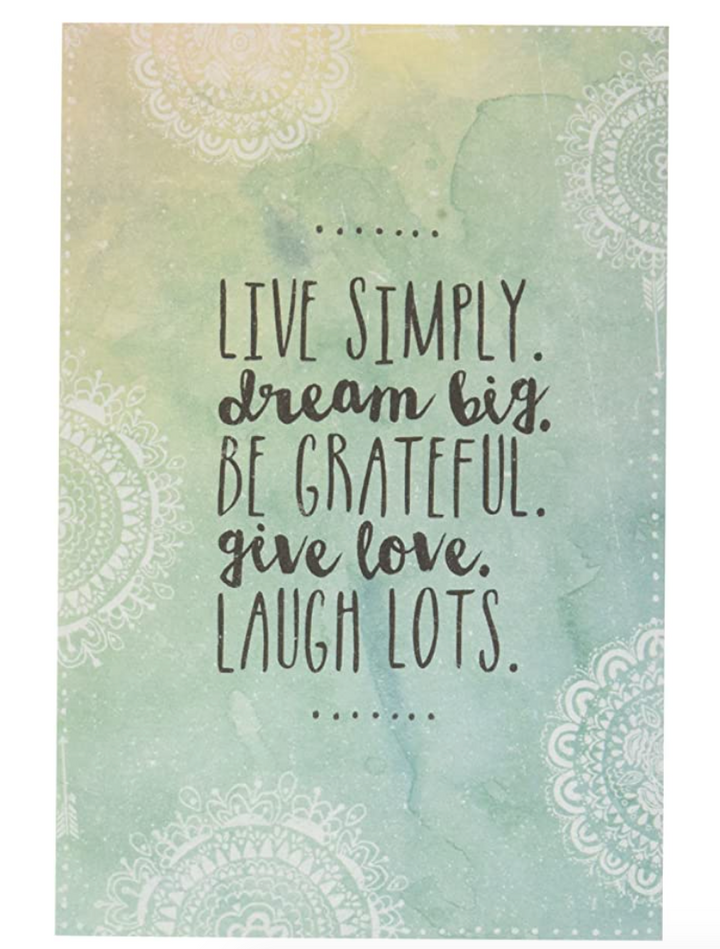 Greeting Card - Live Simply Dream Big