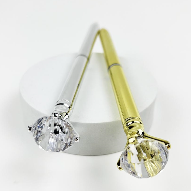 Silver or Gold Diamond Writing Pen