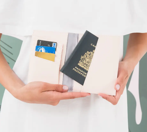 Pink Passport Cover - Faux Leather