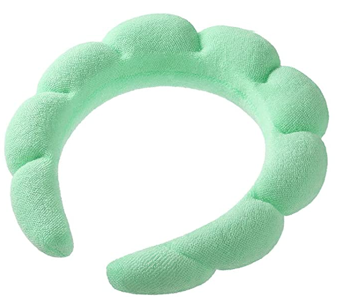 Terry Cloth Spa Headband - Mint Green