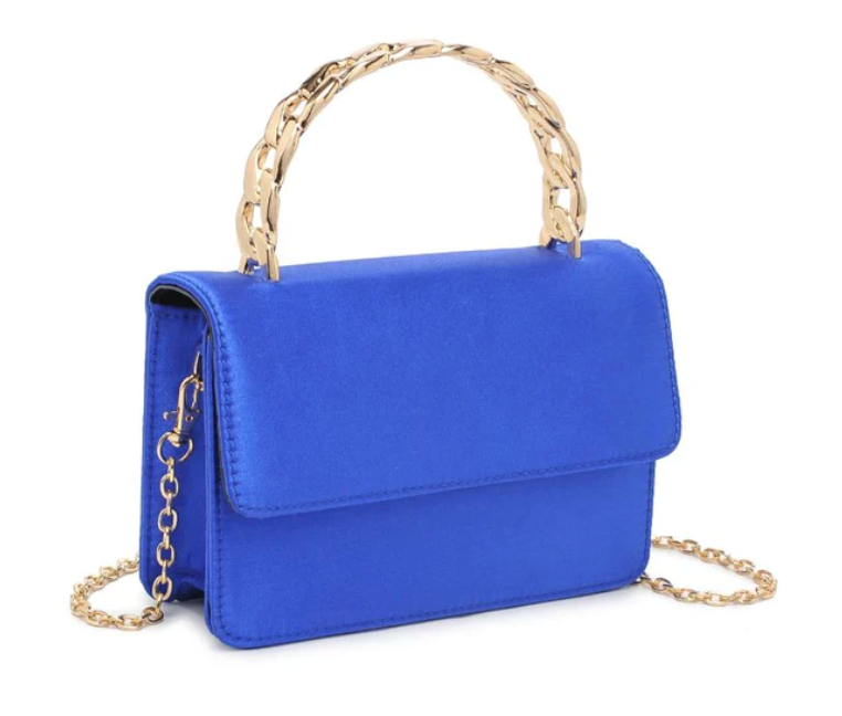 Electric blue purse cheap