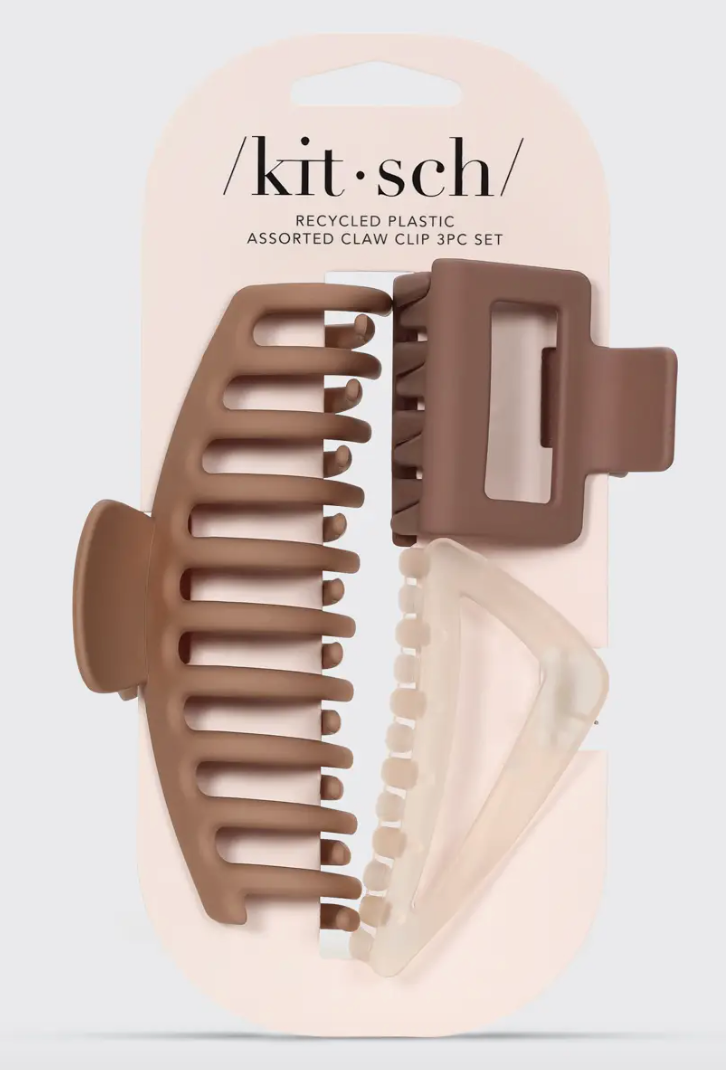 Kitsch - Recycled Plastic Claw Clips Set of 3