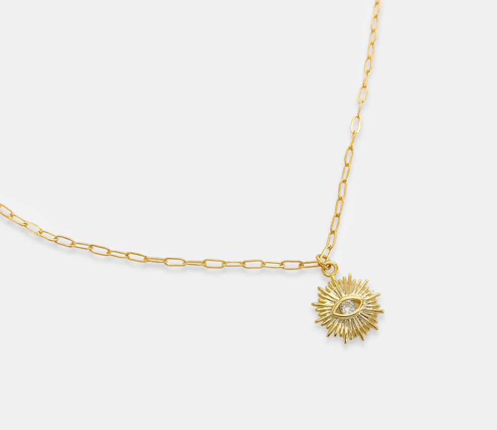 Elle - Evil Eye Charm Necklace