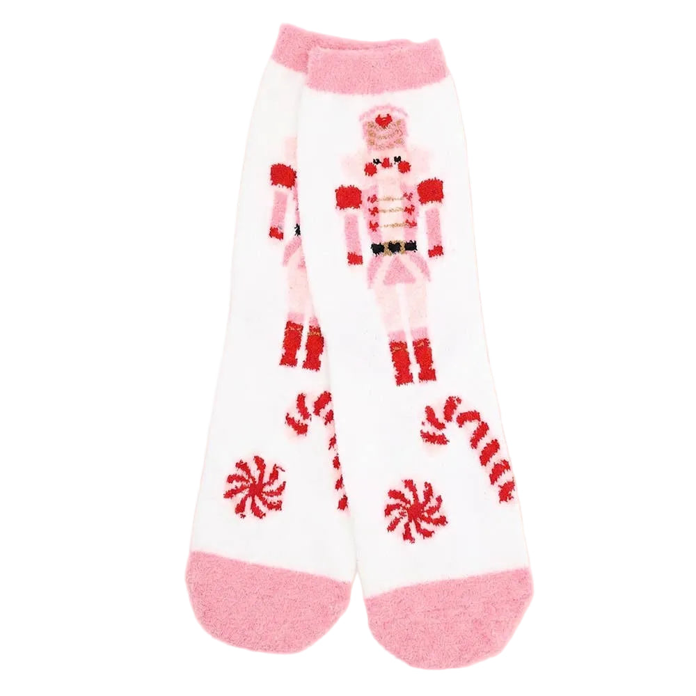 Fuzzy Christmas Socks - Ornament