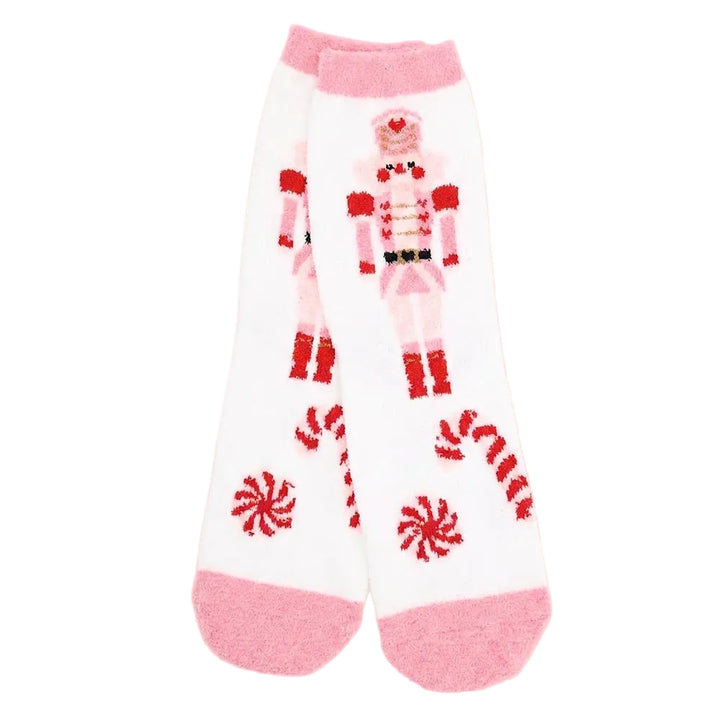 Fuzzy Christmas Socks - Ornament