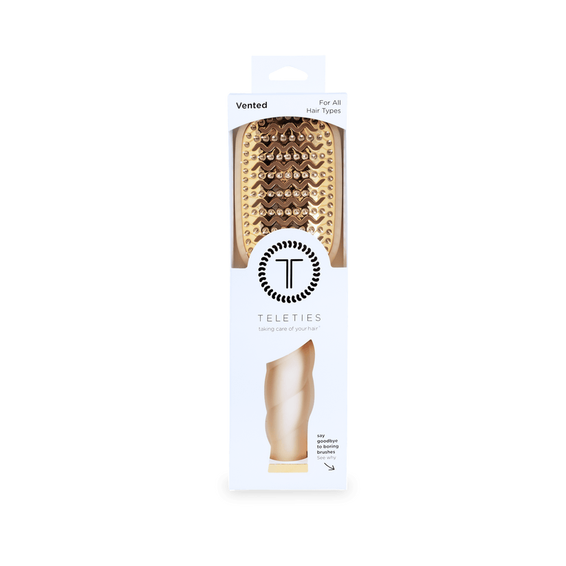 Teleties - Vented Hair Brush (Tan)