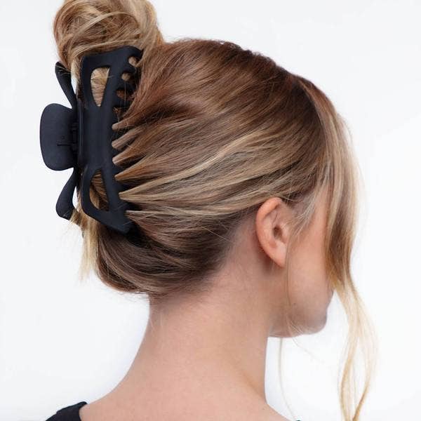 Kitsch - Jumbo Classic Claw Clips 2pc - Black & Tort