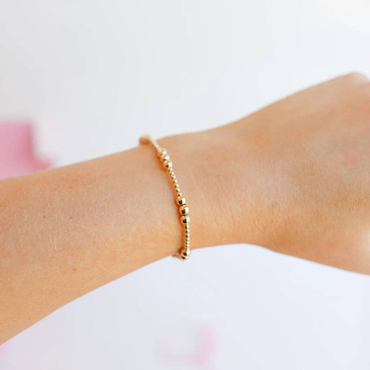 Beaded Blondes - ILY Bracelet in Gold - Extended