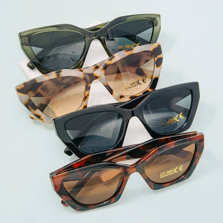 Amber -  Semi Cat Eye Sunglasses