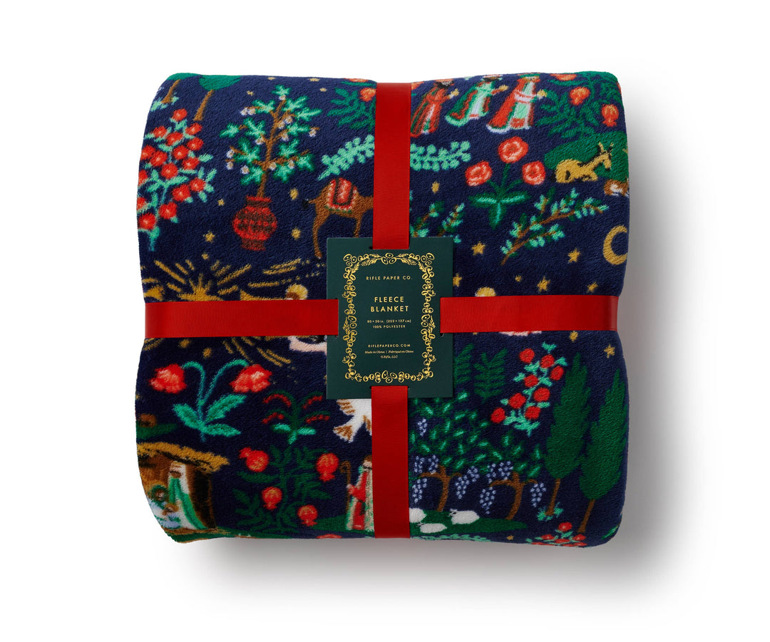Rifle Paper - Nativity Fleece Blanket