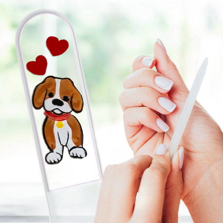 Glass Nail File - Puppy Dog