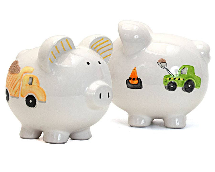 Large Piggy Bank - Digger Truck