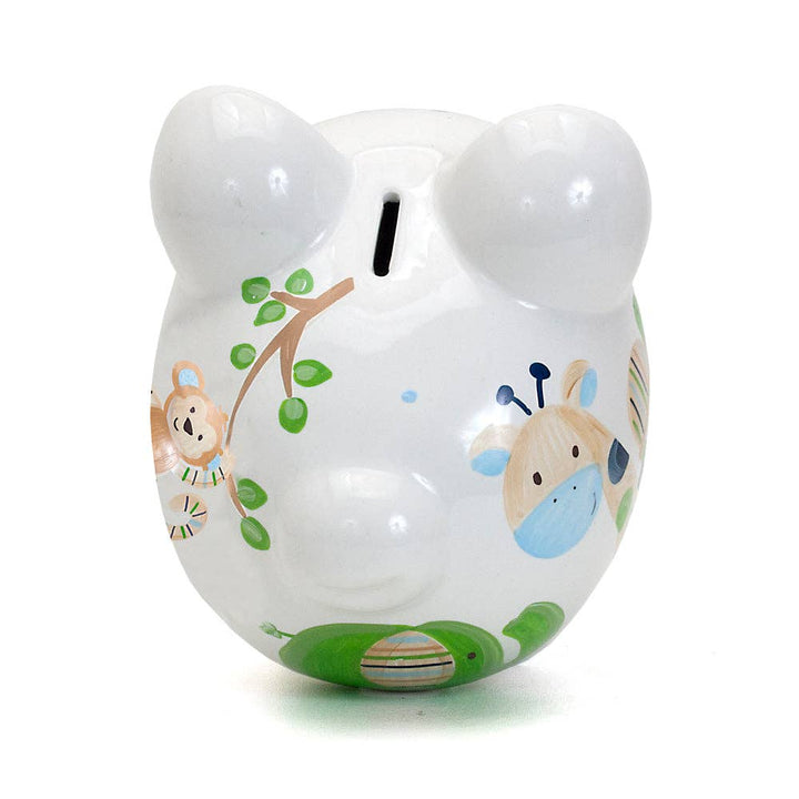 Large Piggy Bank - Blue Tropical Punch