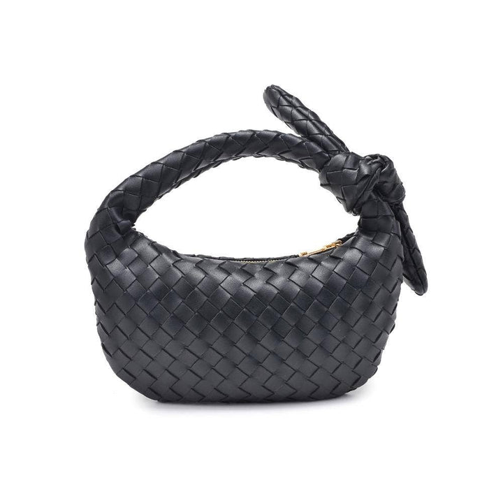 Lizbeth - Woven Knot Clutch (Black)