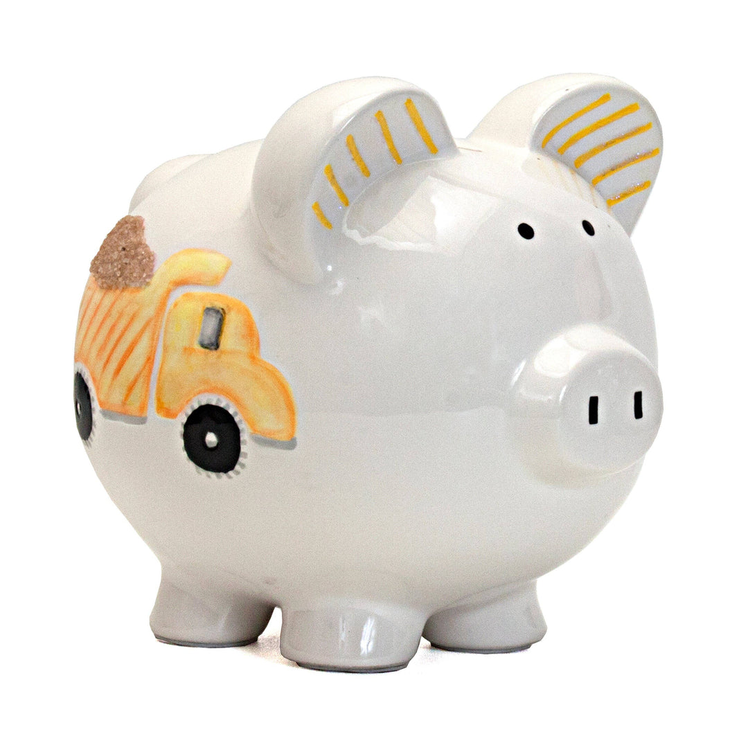 Large Piggy Bank - Digger Truck