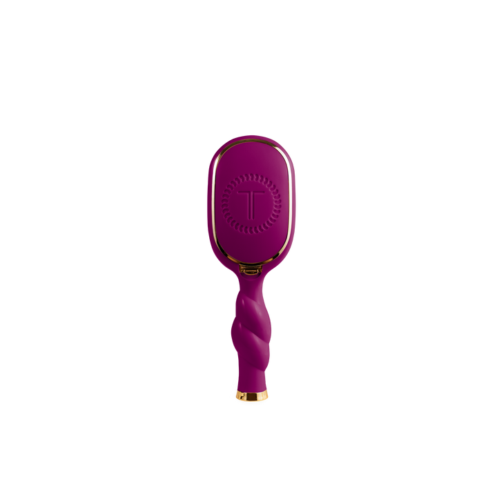 Teleties - Mini Boar Bristle Hair Brush - Mulberry