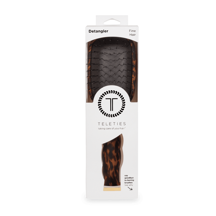 Teleties - Detangler Hair Brush for Fine Hair (Tortoise)