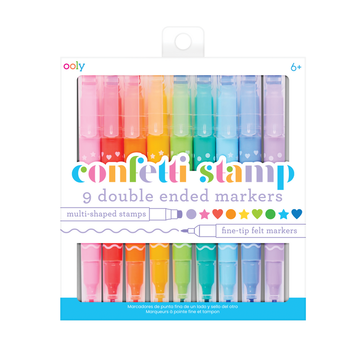 OOLY - Confetti Stamp Double-Ended Markers