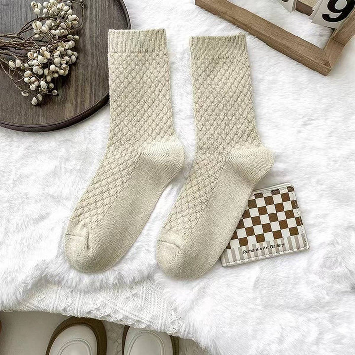 Textured Cozy Crew Socks