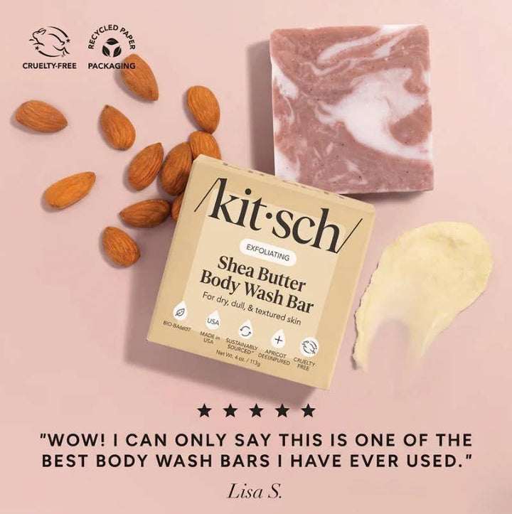 Kitsch - Shea Butter Exfoliating Body Wash Bar
