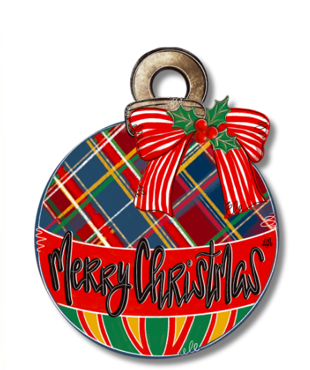 Door Hanger Attachment - Plaid Bulb