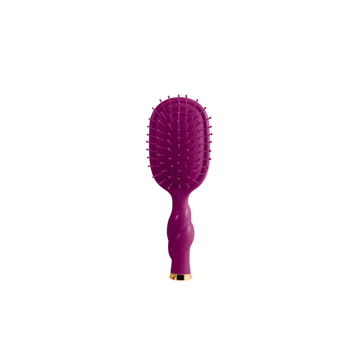 Teleties - Mini Detangler Hair Brush for Medium Hair - Mulberry