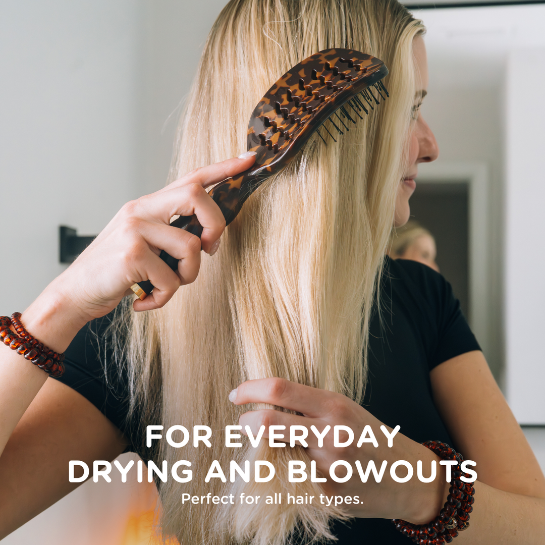 Teleties - Vented Hair Brush | Tortoise