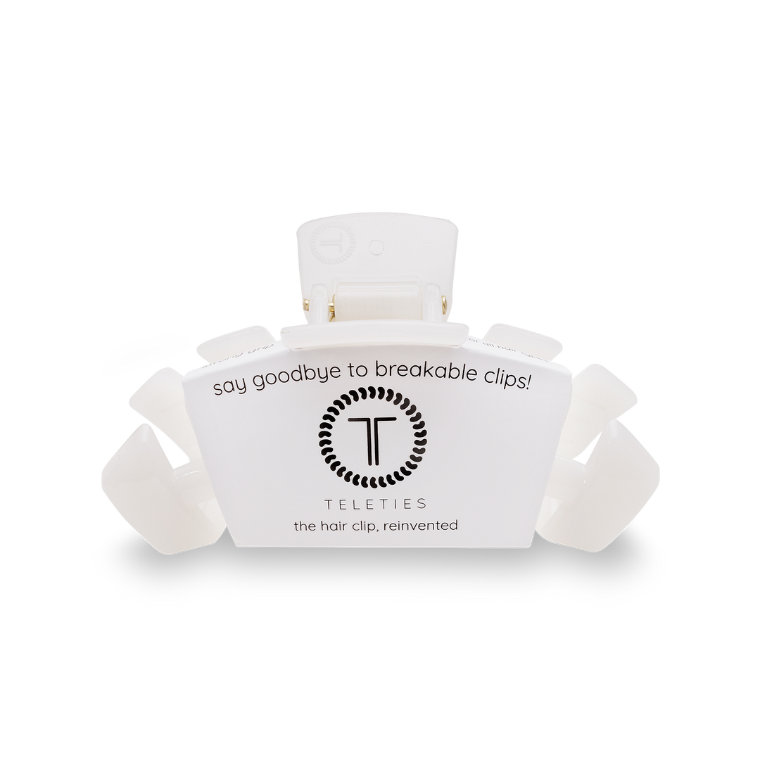 Teleties - Classic Hair Clip Small (Coconut White)