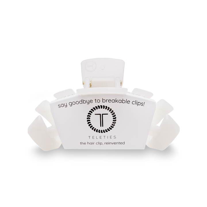 Teleties - Classic Hair Clip Small (Coconut White)