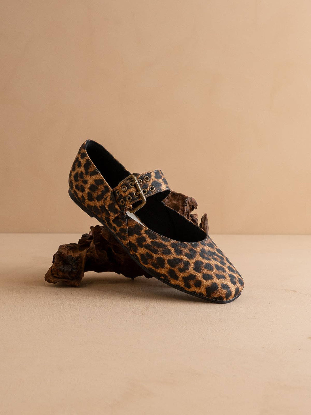 The Soho | Leopard Ballet Flats with Buckle