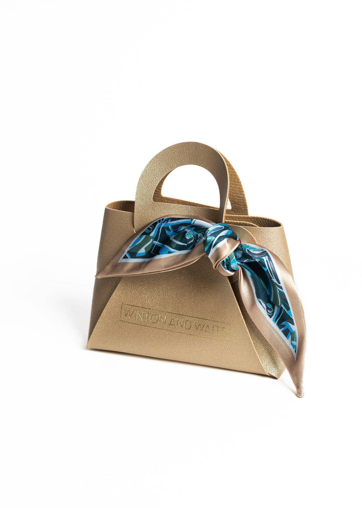 Winton & Waits - Painted Protea Accessory Scarf- Ocean