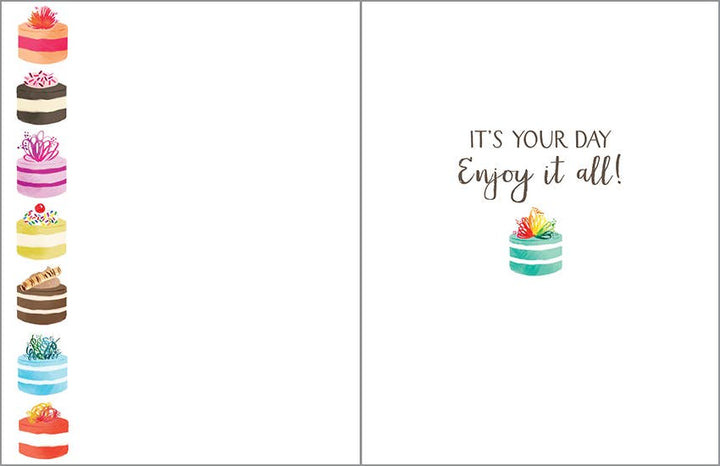 Birthday Greeting Card - Little Cakes