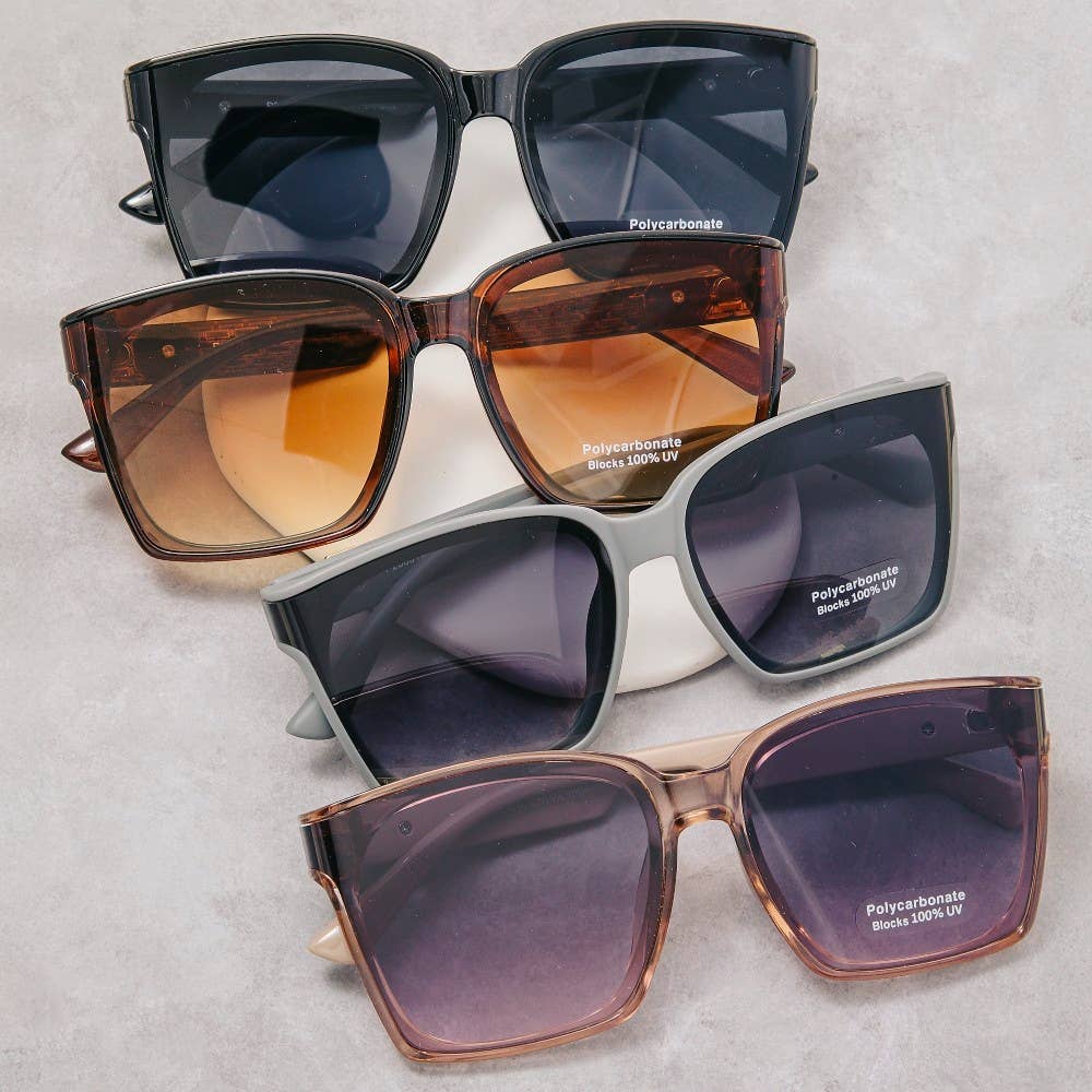 Large Square Lens Sunglasses