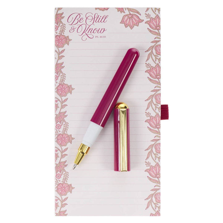 Be Still Magnetic Notepad w/pen