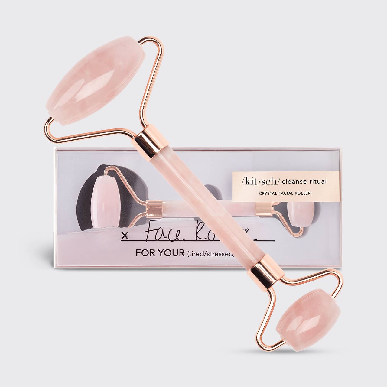 Kitsch - Rose Quartz Crystal Facial Roller