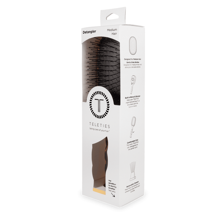 Teleties - Detangler Hair Brush for Medium Hair (Tortoise)