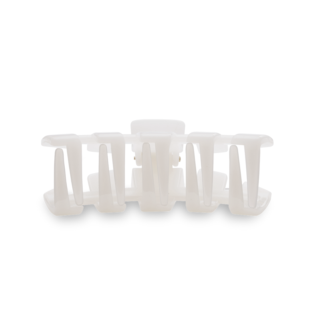 Teleties - Classic Hair Clip Coconut White (Medium)