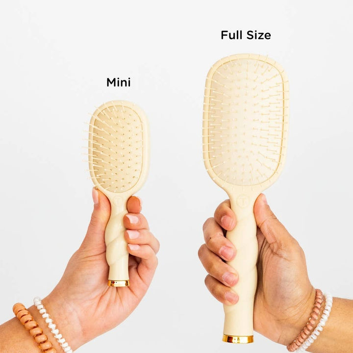 Teleties - Mini Detangler Brush for Medium Hair - Tan